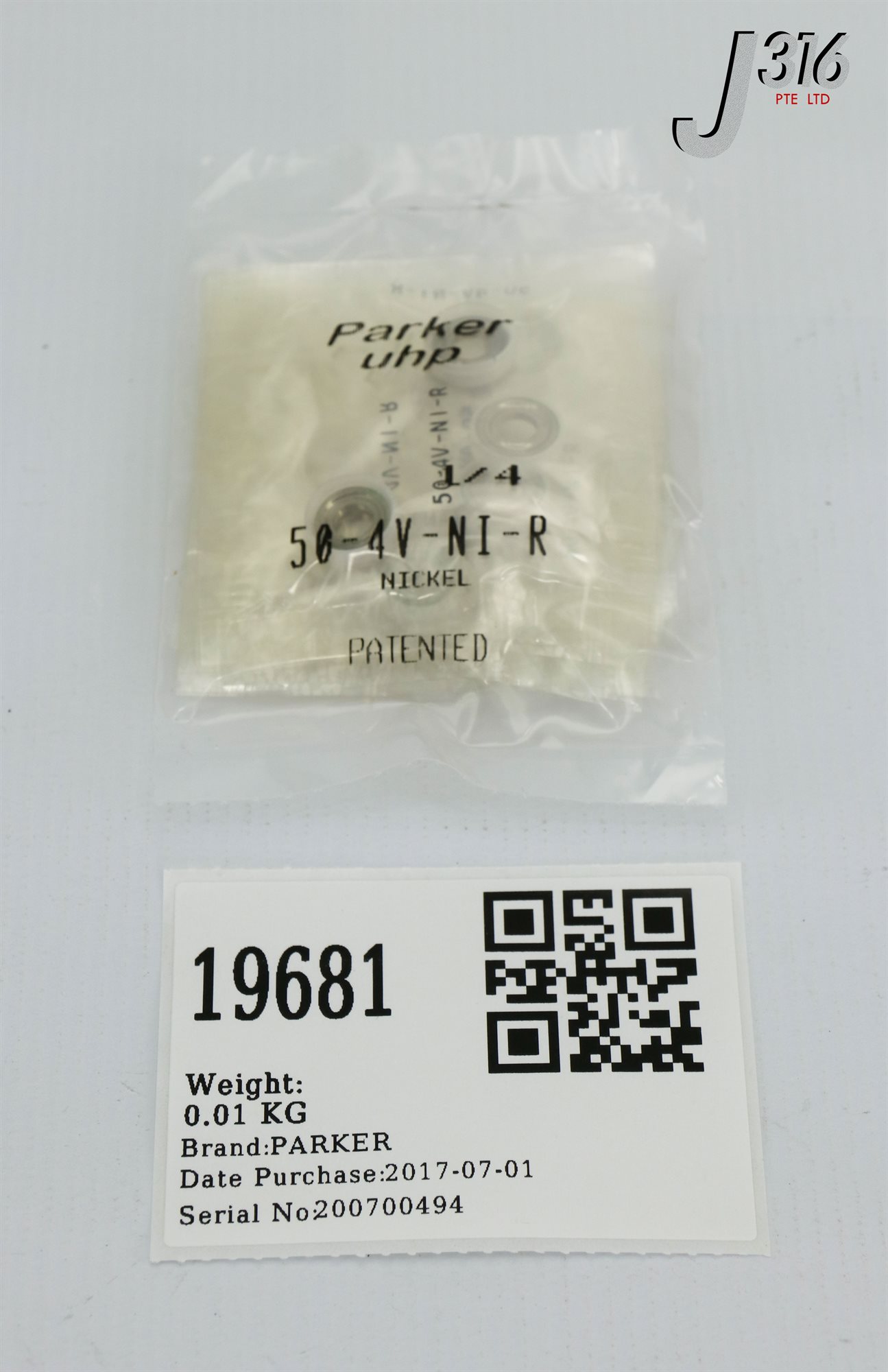 その他 test 19681 PARKER NICKEL GASKETS 1/4 VCR (LOT OF 10) (NEW) 50-4V-NI-R